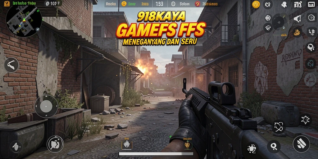Gameplay intens dalam 918KAYA dengan aksi tembak menembak.