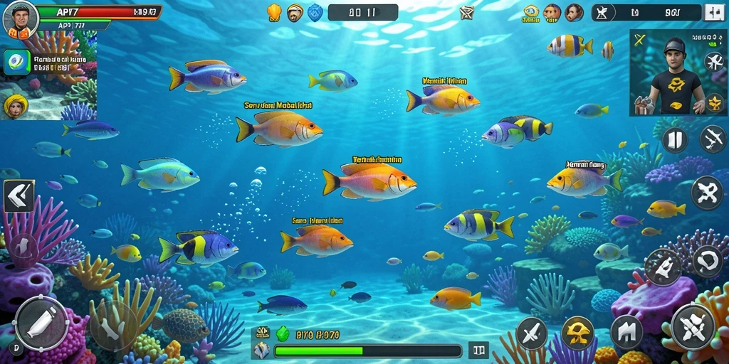 Screenshot utama API77 menampilkan gameplay seru Tembak Ikan.