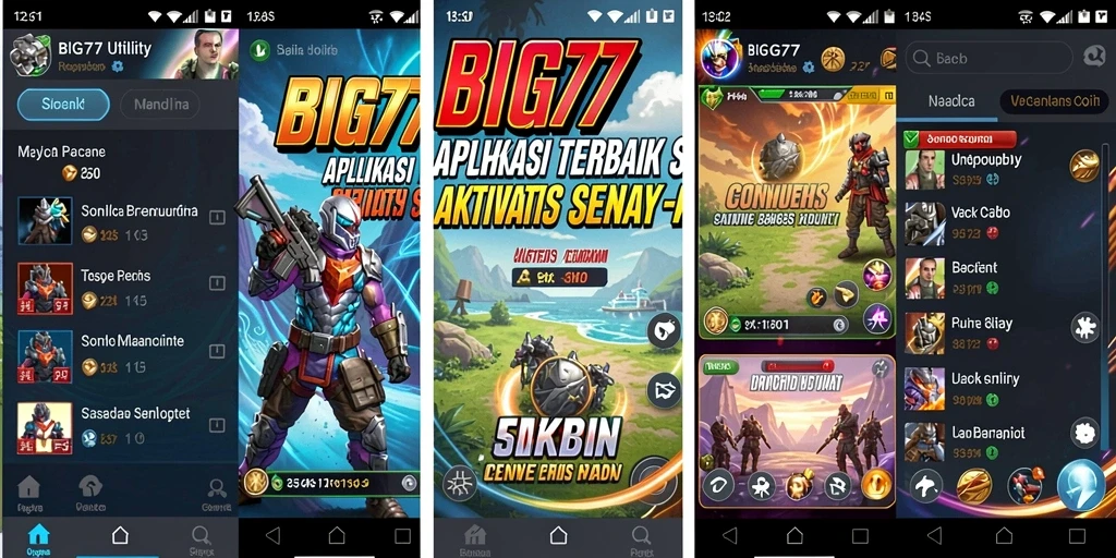 Tampilan utama BIG77 dengan beragam fitur untuk manajemen waktu.