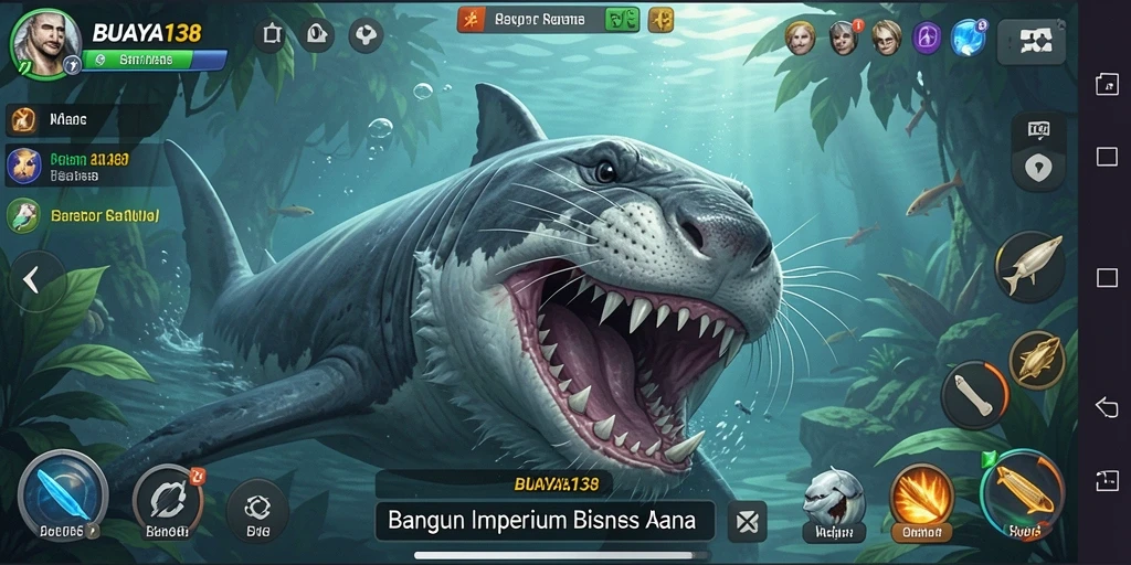 Tampilan gameplay menyenangkan dan strategis dari BUAYA138.