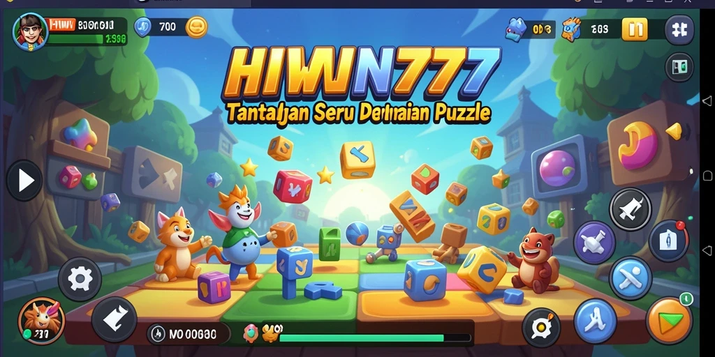Tampilan gameplay HIWIN777 yang penuh teka-teki dan tantangan seru.