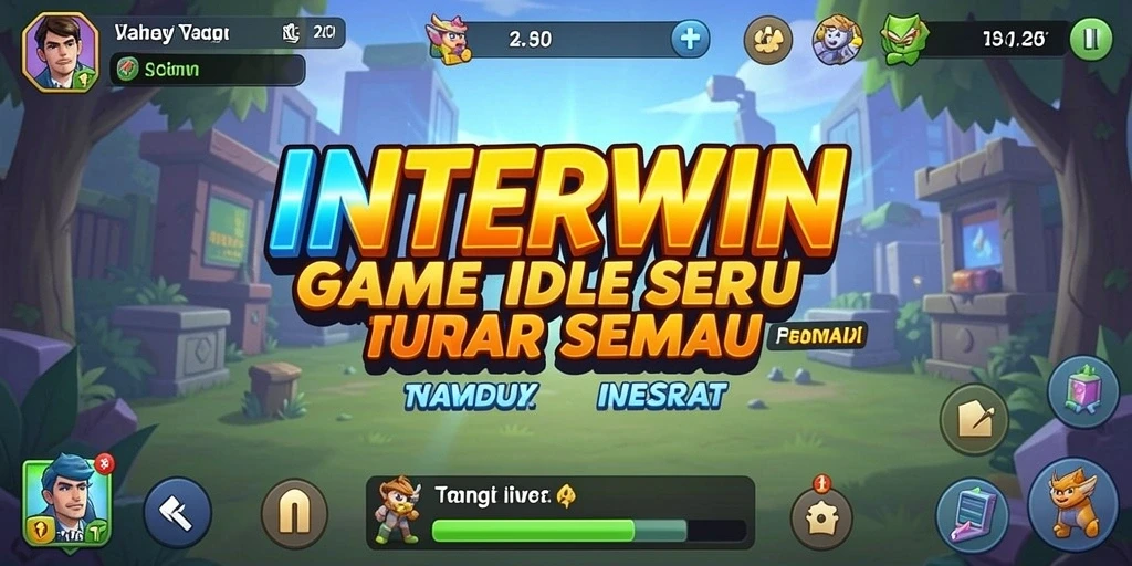Tampilan gameplay INTERWIN yang menarik dan penuh warna.