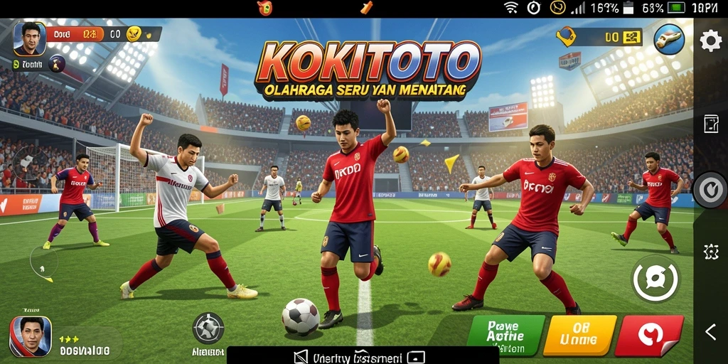 Tampilan gameplay KOKITOTO yang menegangkan dan penuh aksi.
