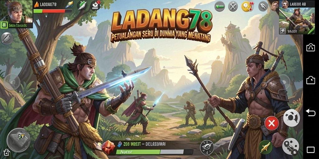 Tampilan gameplay <strong>LADANG78</strong> yang menakjubkan dengan petualangan seru.