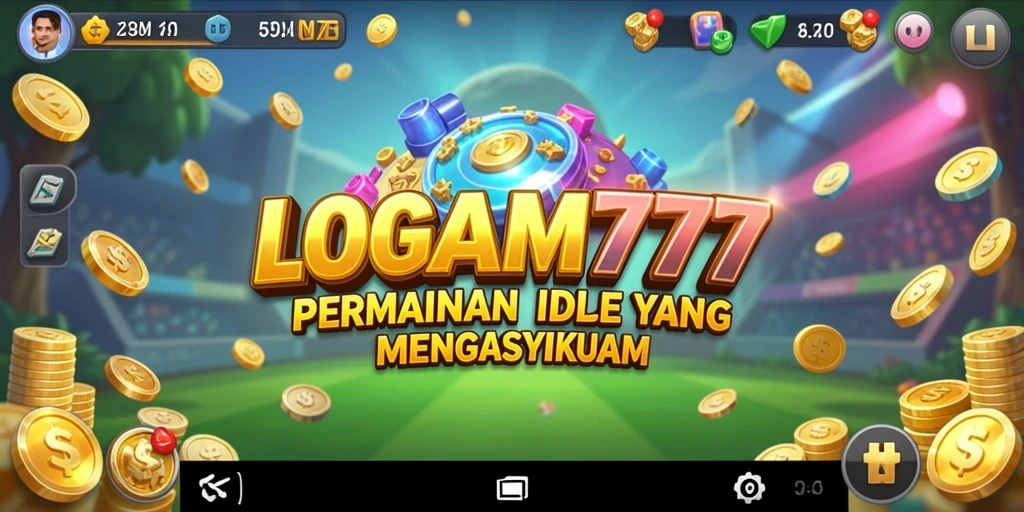Tampilan gameplay LOGAM777 yang memikat dengan sistem Idle.