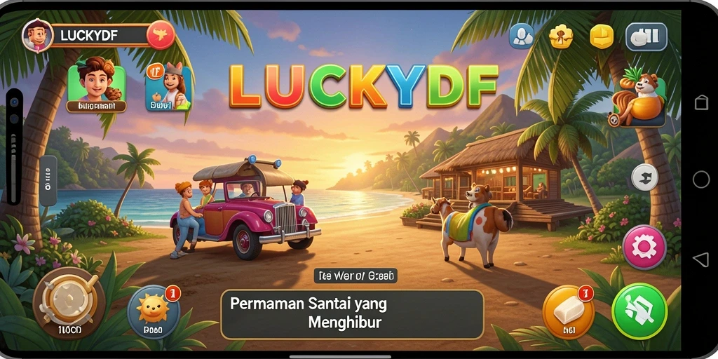 Screenshot gameplay menunjukkan keseruan <strong>LUCKYDF</strong> yang menghibur.
