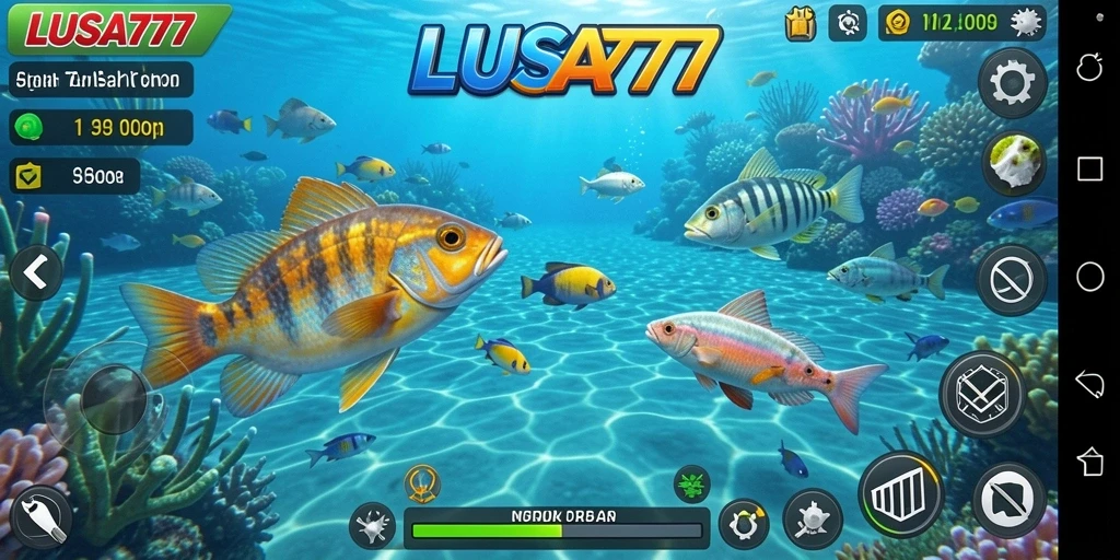 Tampilan gameplay LUSA777 yang menegangkan saat menembak ikan.