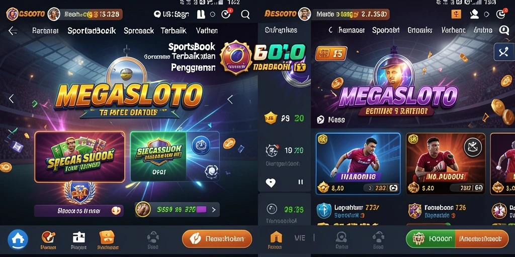 Tampilan utama MEGASLOTO yang menarik dengan berbagai pilihan taruhan.