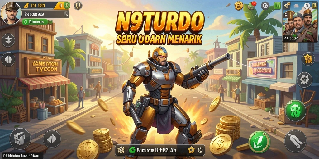 Tampilan gameplay N9TURBO yang menarik dan imersif.