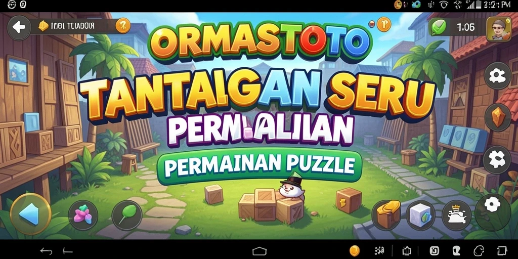 Tampilan permainan ORMASSTOTO dengan berbagai tantangan Puzzle menakjubkan.