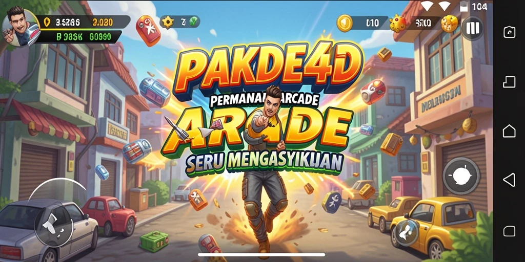 Tampilan gameplay seru PAKDE4D yang menantang dan adiktif.