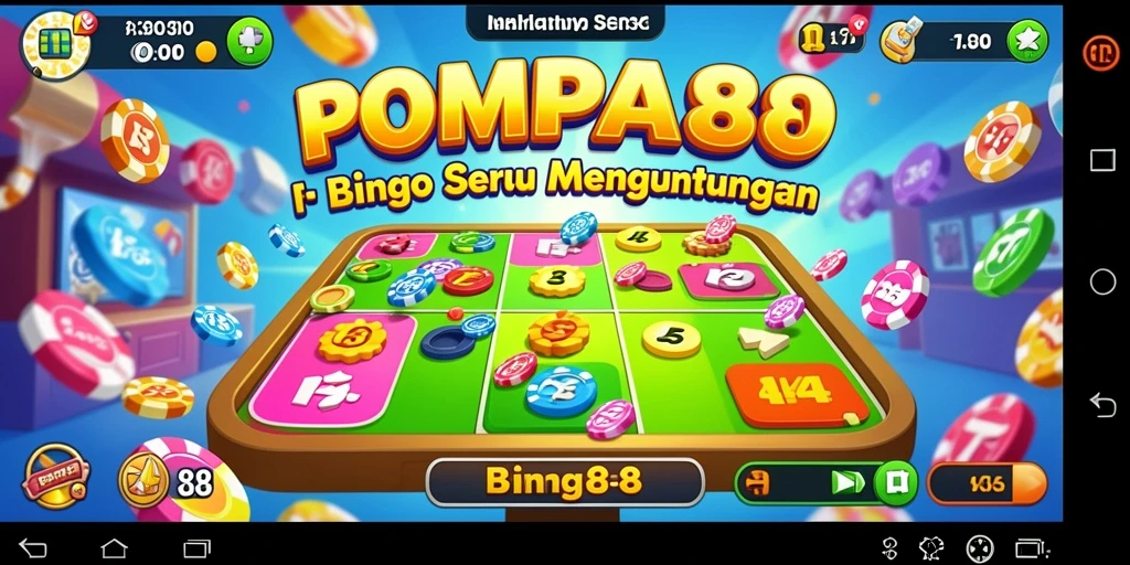 Tampilan gameplay Bingo yang mendebarkan di POMPA88.