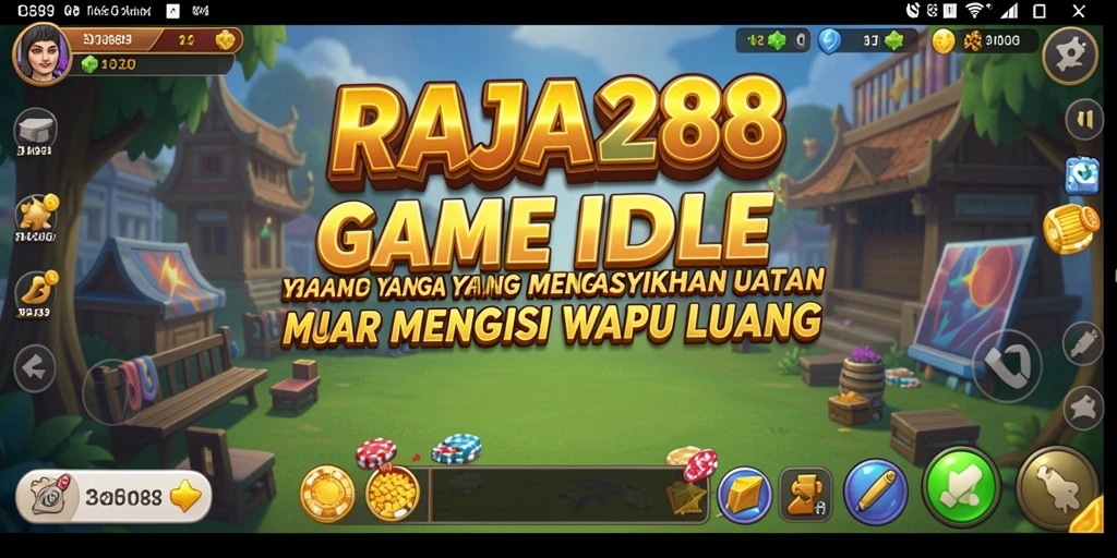 Tampilan gameplay RAJA288 yang menarik dan penuh warna.