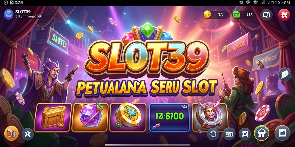 Tampilan gameplay SLOT39 yang menampilkan aksi petualangan yang seru.