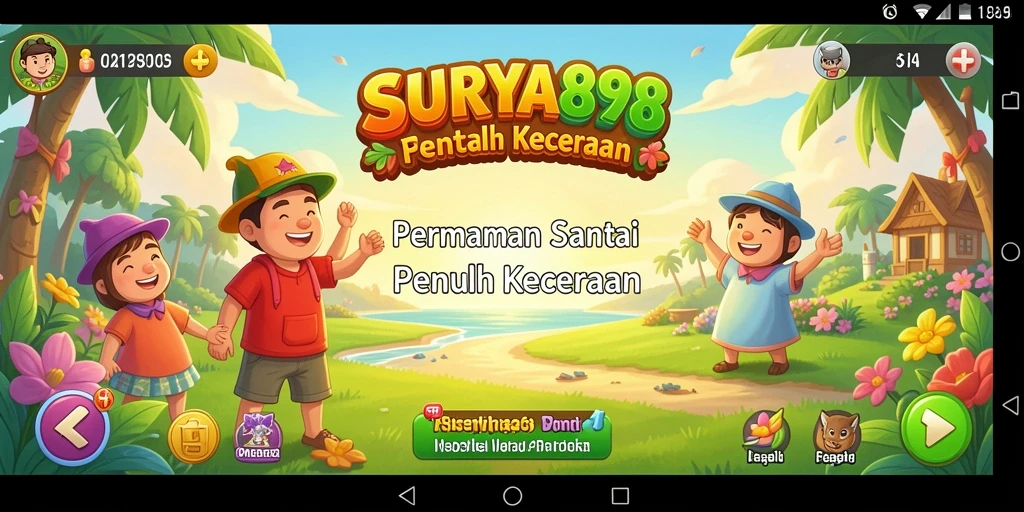 Tampilan gameplay SURYA898 yang menarik dan penuh warna.