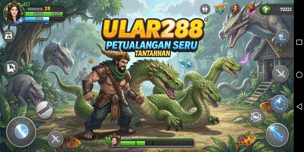 Screenshot gameplay ULAR288 dengan aksi petualangan yang mendebarkan.