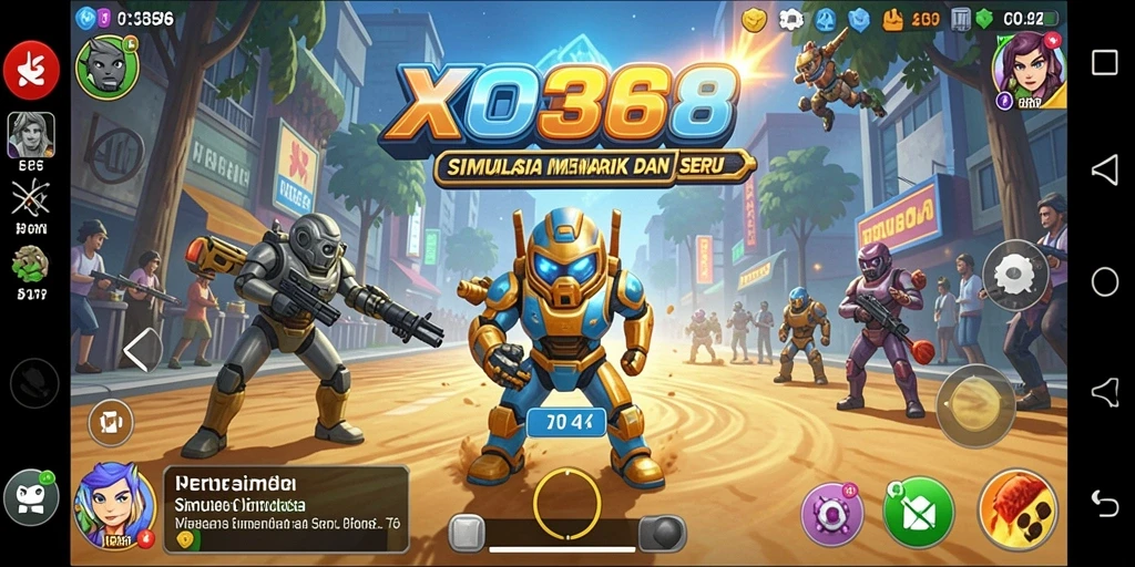 Tampilan gameplay menarik dari XO368 dengan elemen simulasi interaktif.